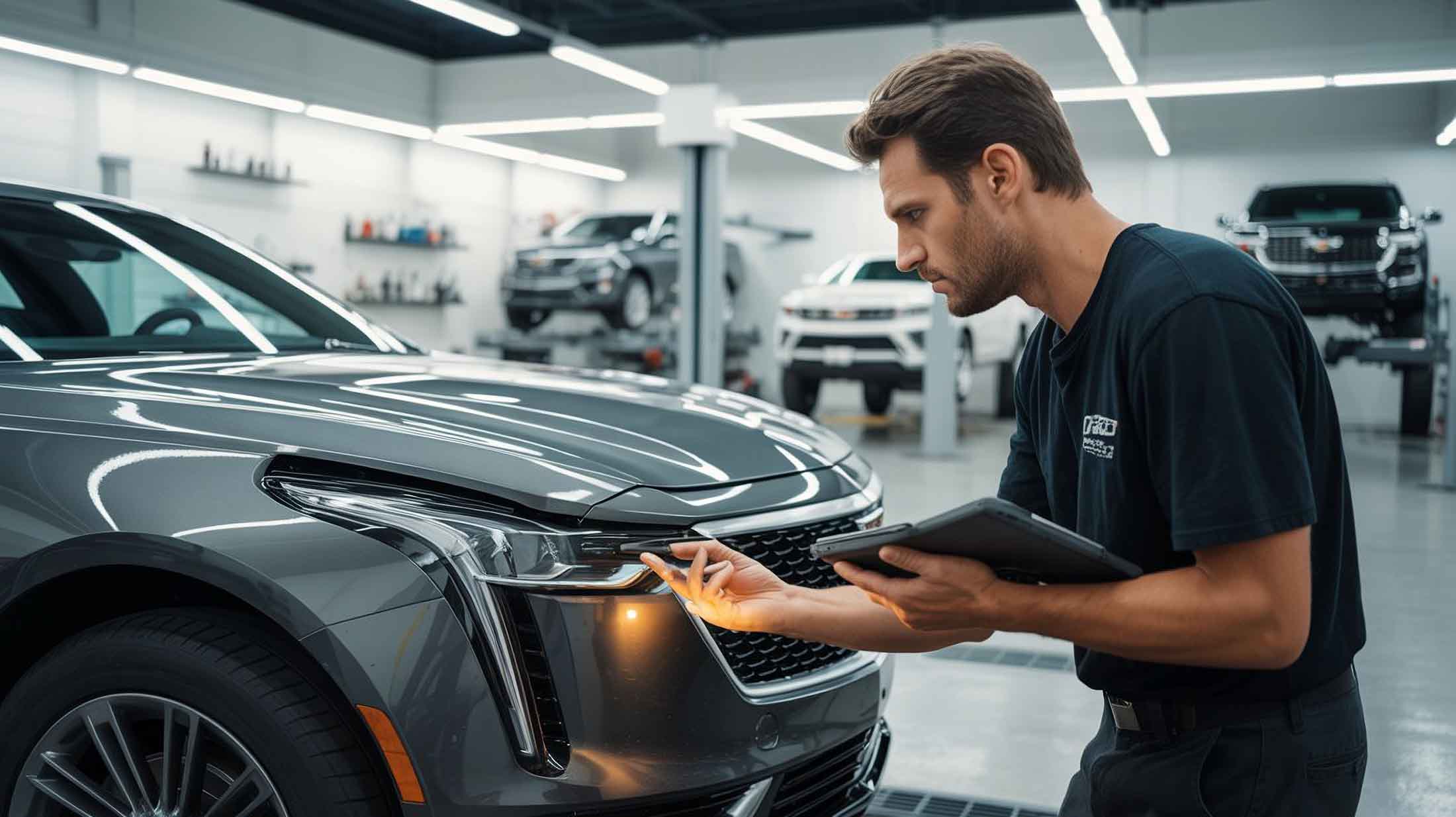 Technician-doing-auto-body-repair-aluminum-welding-at-Heritage-Collision
